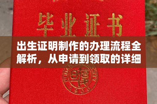 称多出生证明制作的办理流程全解析，从申请到领取的详细指南