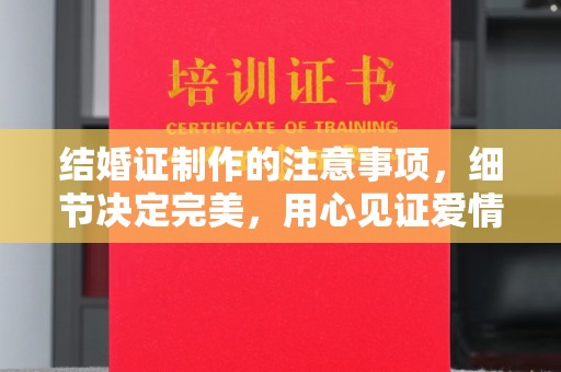 正定结婚证制作的注意事项，细节决定完美，用心见证爱情